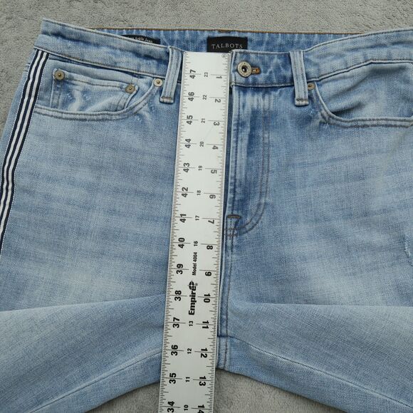 Talbots Jeans Women's Size 8 Blue High-Rise Modern Ankle 26" Inseam Distressed - Picture 8 of 16